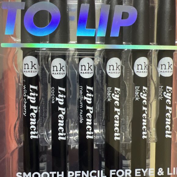 NK Makeup Eye To Lip Smooth Pencils for Eye & Lip 6pcs Everyday Essential Gift - Picture 4 of 10